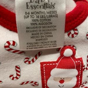 Christmas onesie with hat.  Hardly worn